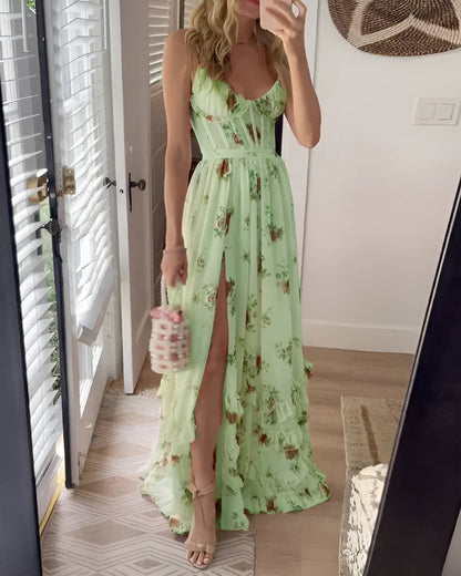 CHLOE – VESTIDO MAXI SUSURRO EN FLORACIÓN