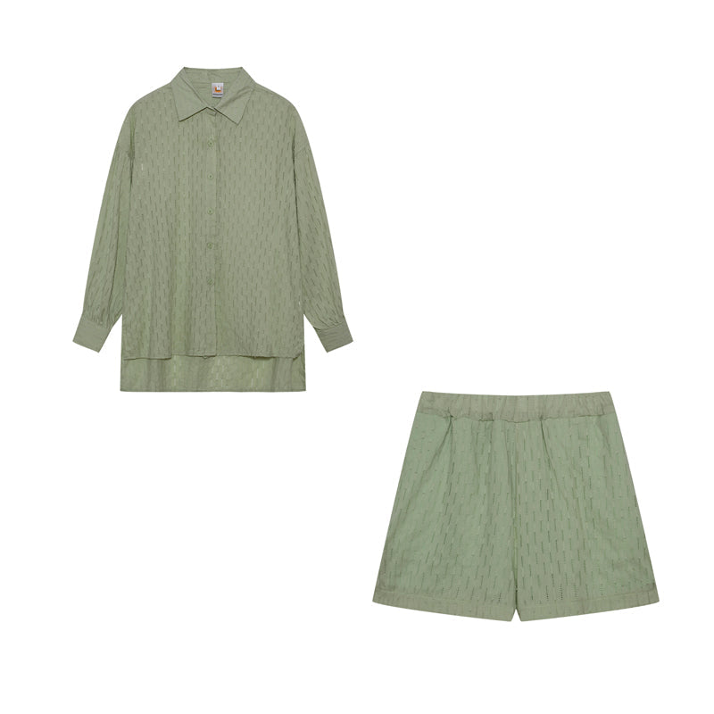 Elizabeth - Conjunto de Camisa y Pantalones Cortos Frescos