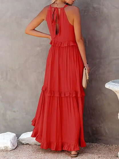 Mabel | Vestido Maxi Ruffle Breeze