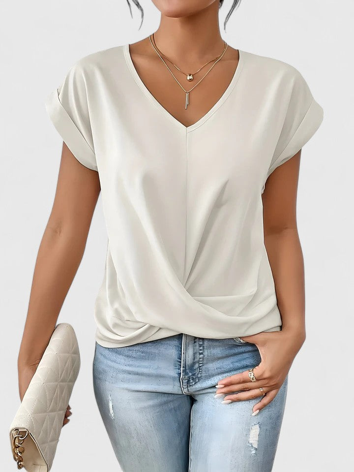 Mahrianne | Top V-Cuello Cómodo