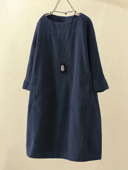 Zophie™ - Vestido de Pana Vintage Relajado