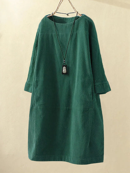 Zophie™ - Vestido de Pana Vintage Relajado