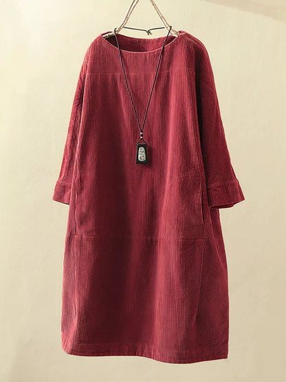 Zophie™ - Vestido de Pana Vintage Relajado