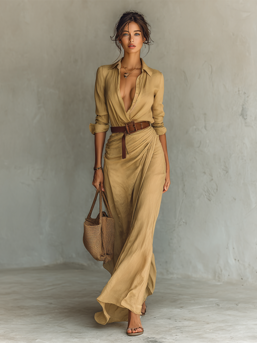APHRODITE - EL VESTIDO MAXI DE SEDA ENCANTADA