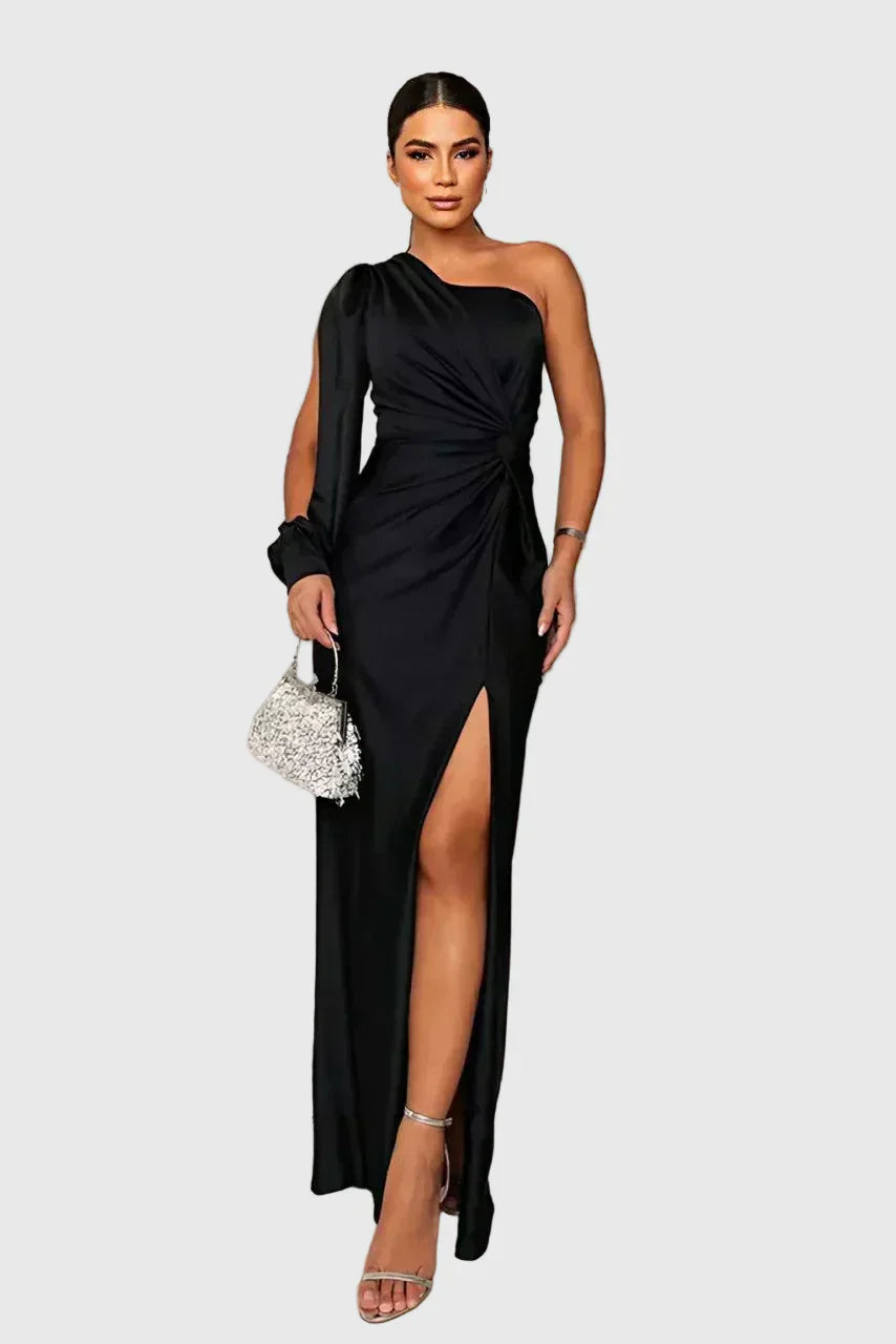 Melyssa | Elegante Vestido Maxi de Noche Fluido