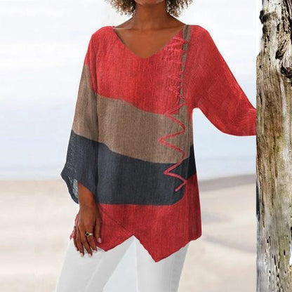 Ella - Blusa de manga larga cómoda para todos los días