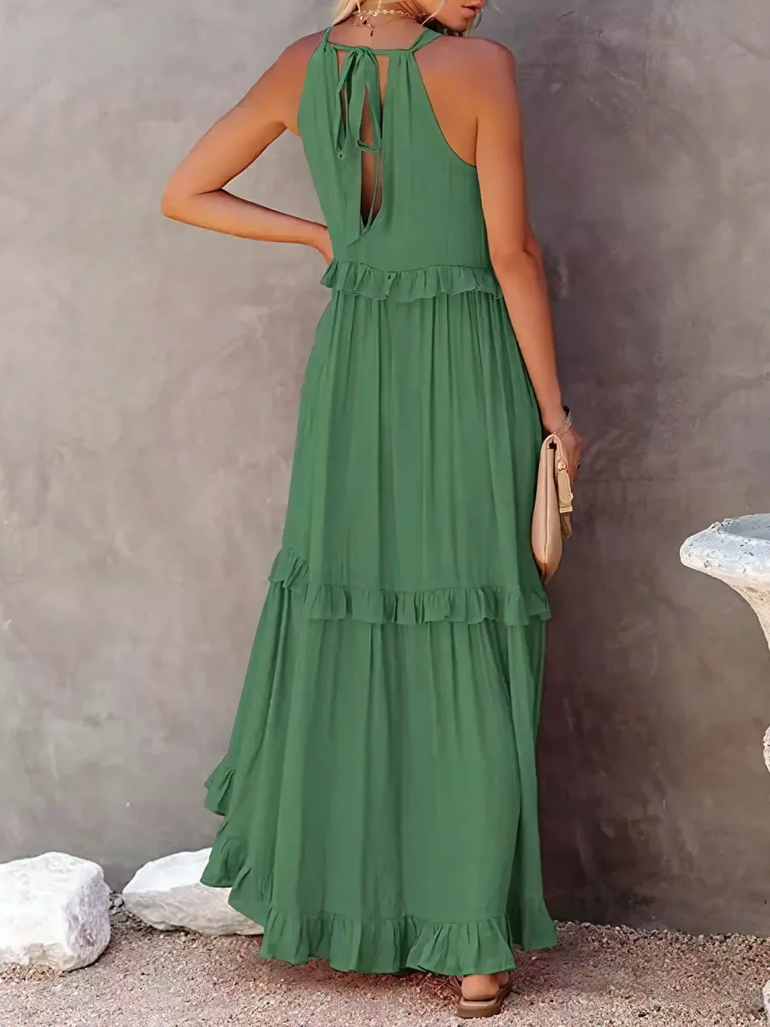 Mabel - Vestido Maxi con Volantes