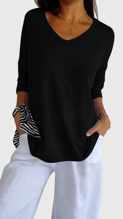 Cassandra™ | Top Elegante de Cuello en V