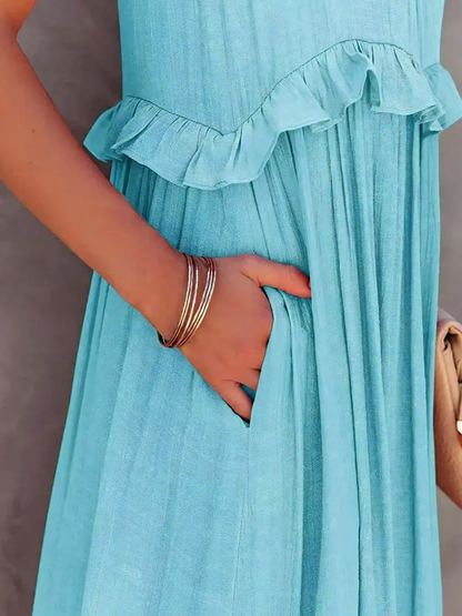 Mabel - Vestido Maxi con Volantes