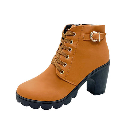 Botines con Tacón Chunky para Mujer