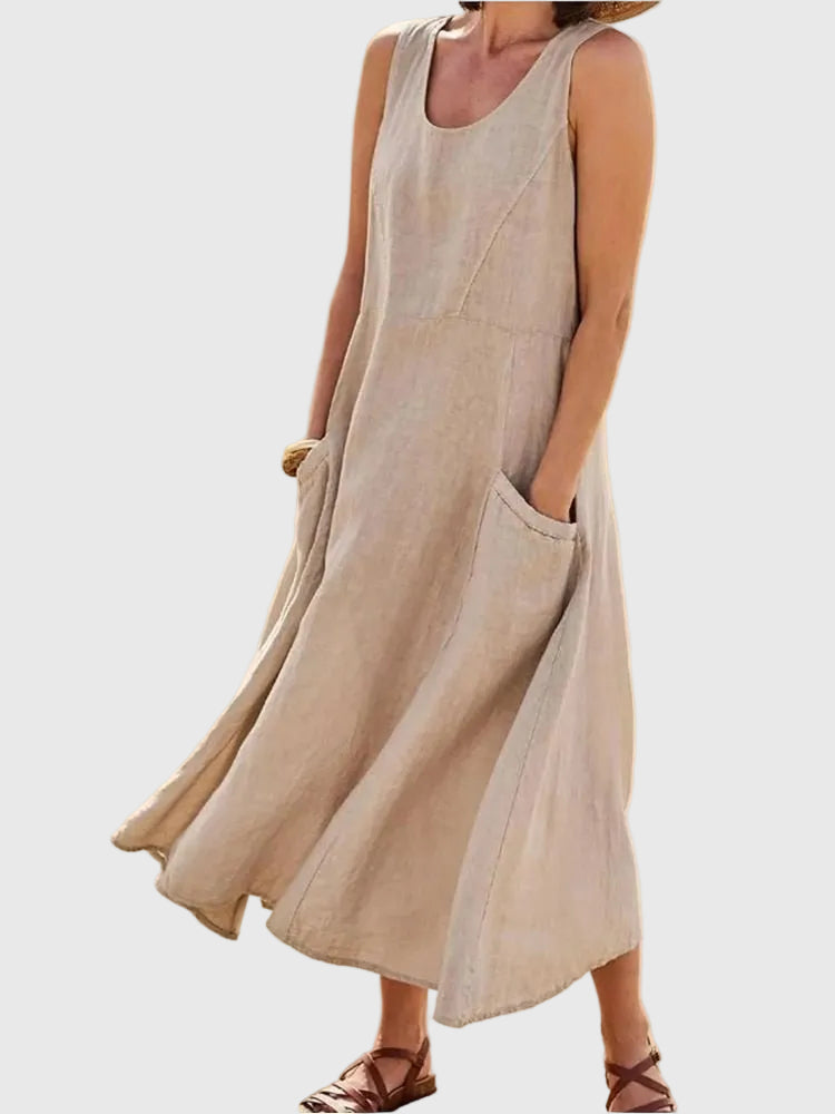 Kim | Vestido Midi Fluyente y Fresco