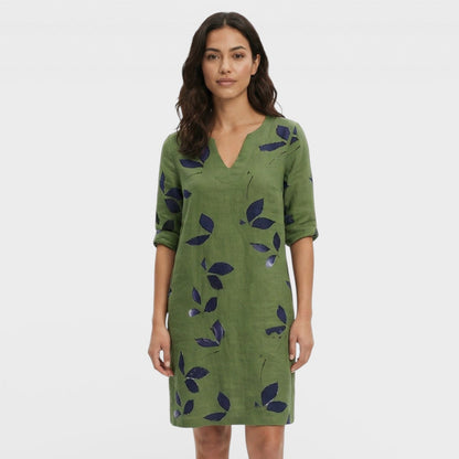 Vestido Mini Vintage Escote V