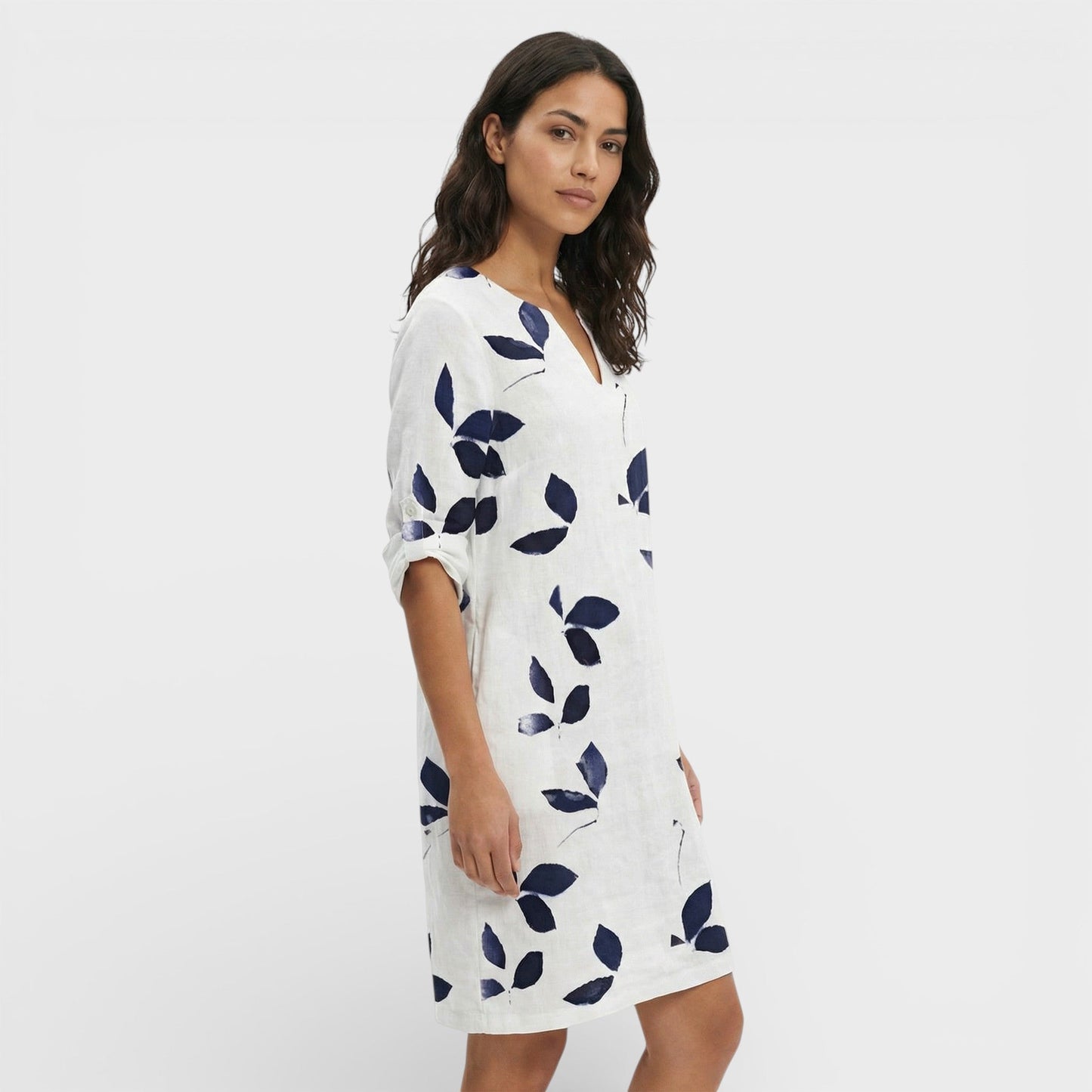 Vestido Mini Vintage Escote V
