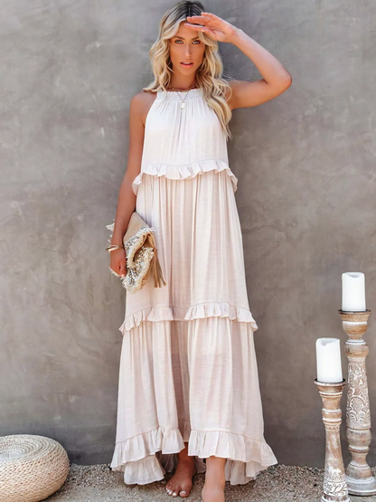 Mabel | Vestido Maxi Ruffle Breeze