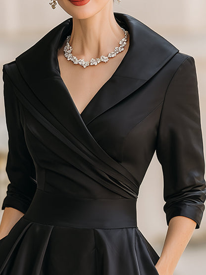 VERENA – ELEGANTE VESTIDO DE SWING VINTAGE NEGRO