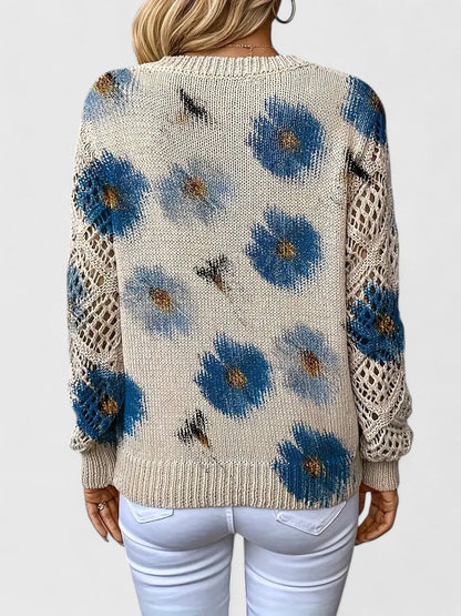 CHARLIE – SUÉTER DE PUNTO CON ENCANTO FLORAL