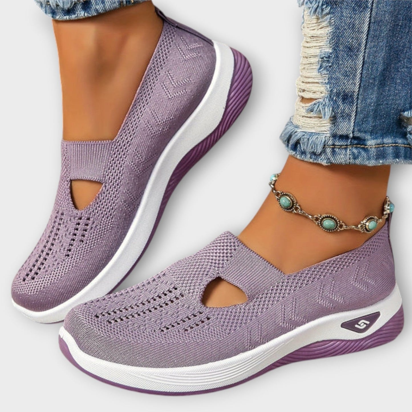 Zapatos de Paseo Slip-On de Punto Confort