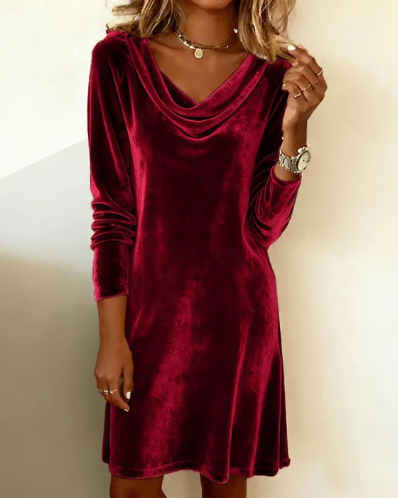 Delvira | Vestido de Mujer con Escote Drapeado