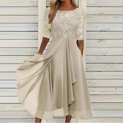 Taryn® | Vestido Midi de Encaje Elegante