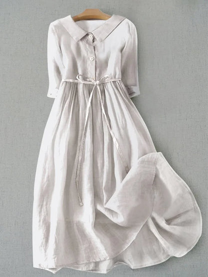 Eliza™ - VESTIDO ELEGANTE CON CINTURAS Y MANGAS CORTAS