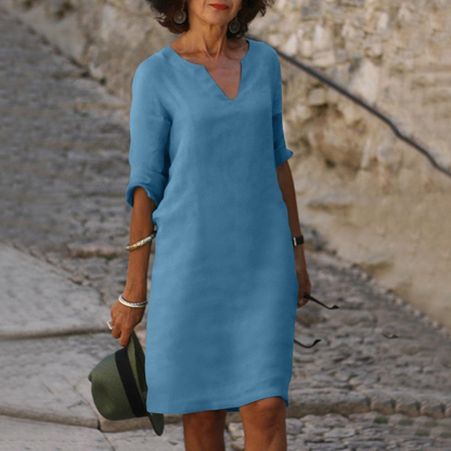 Romy | Vestido V-Cuello Cómodo