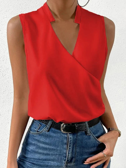 Emma | Top Casual con Escote en V Elegante