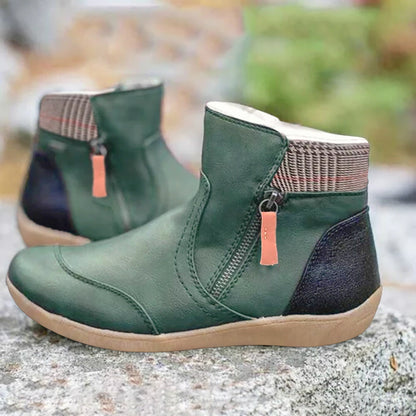 Botas de Soporte de Cuero para Todas las Temporadas