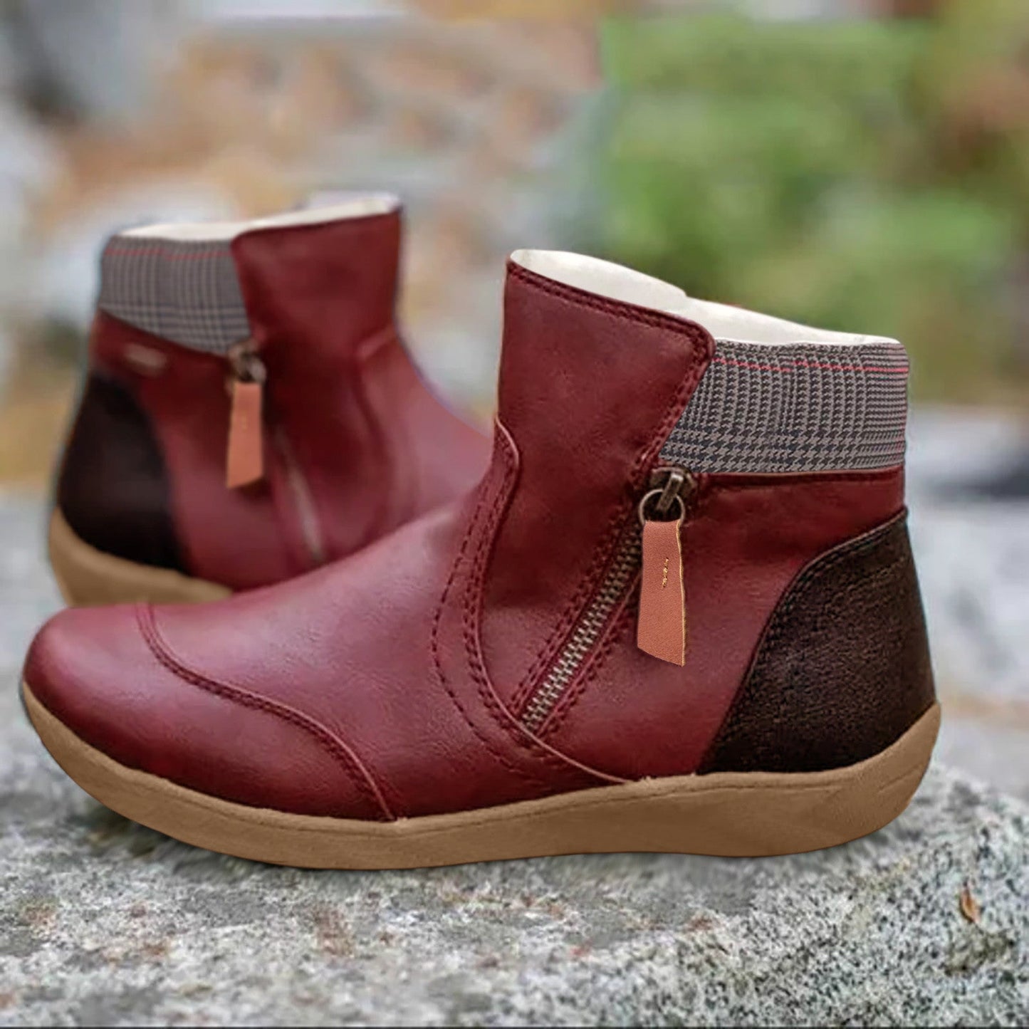 Botas de Soporte de Cuero para Todas las Estaciones