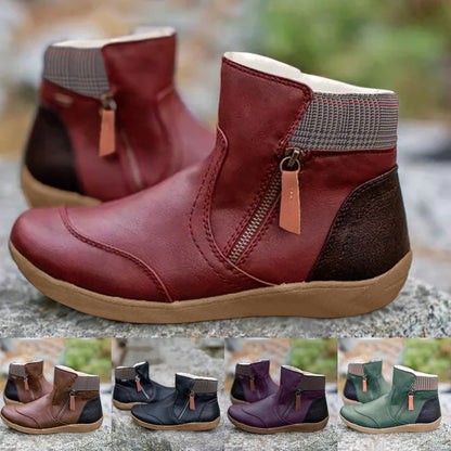 Botas de Soporte de Cuero para Todas las Estaciones