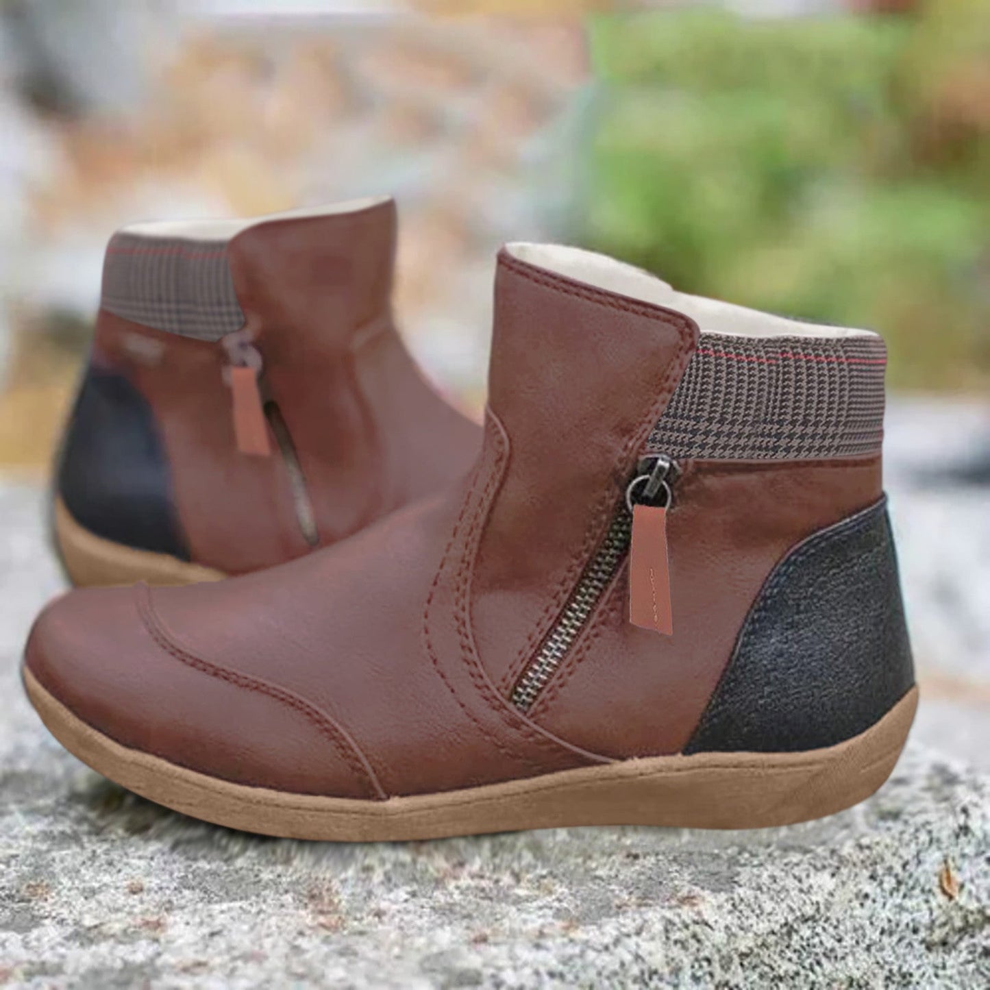 Botas de Soporte de Cuero para Todas las Estaciones