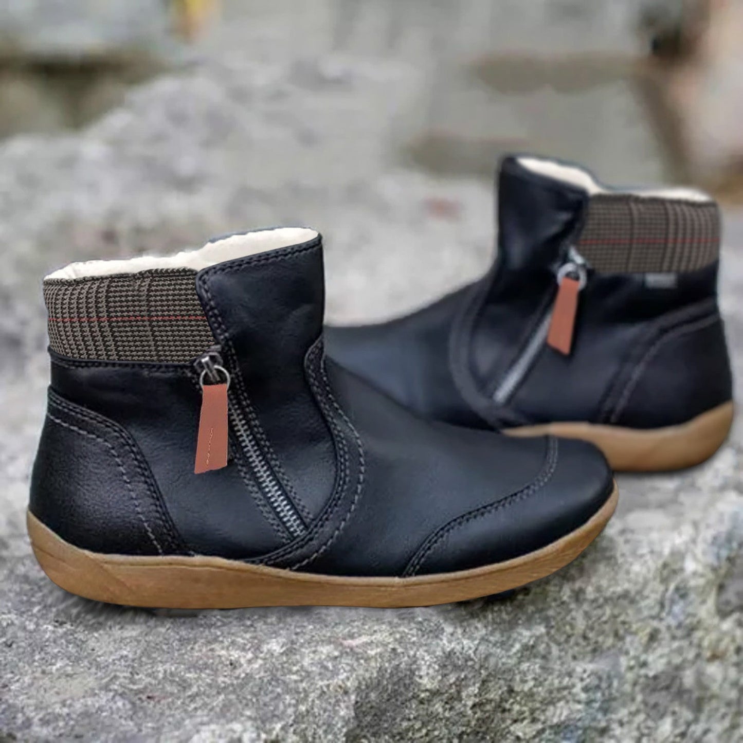 Botas de Soporte de Cuero para Todas las Estaciones