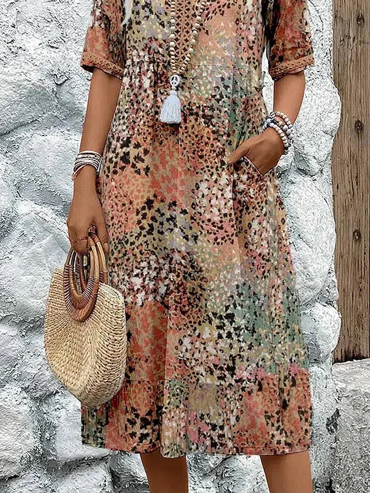 Fatima – Vestido de Patrón Floral