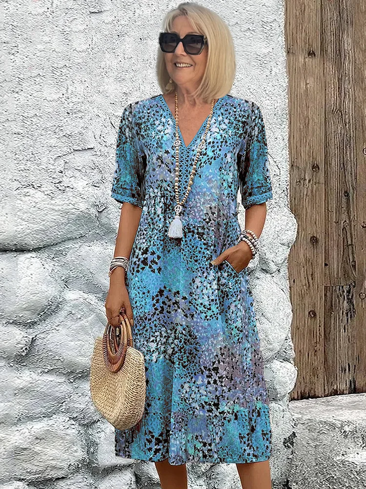 Dakota | Vestido con Estampado Floral Vibrante