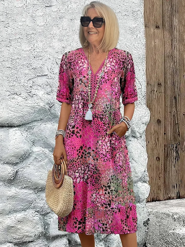 Fatima – Vestido de Patrón Floral