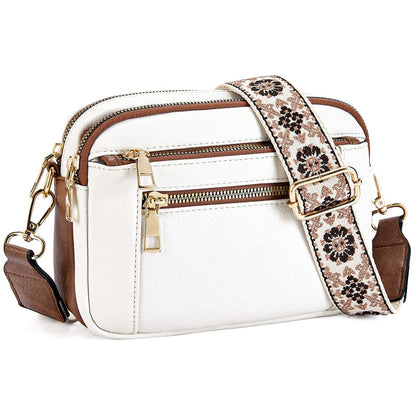 Erikka | Elegante bolso cruzado con correa ajustable con estampado