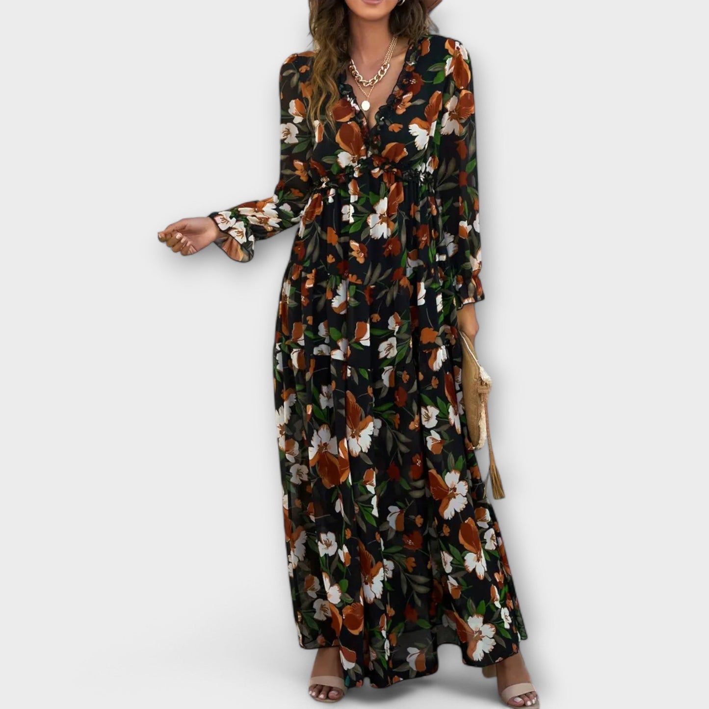Juno - Elegante Vestido Maxi Floral