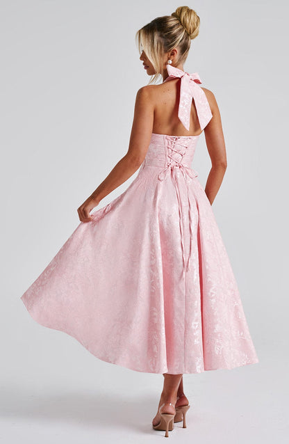 Eulalie - Vestido de Espalda Descubierta con Escote en V Chic