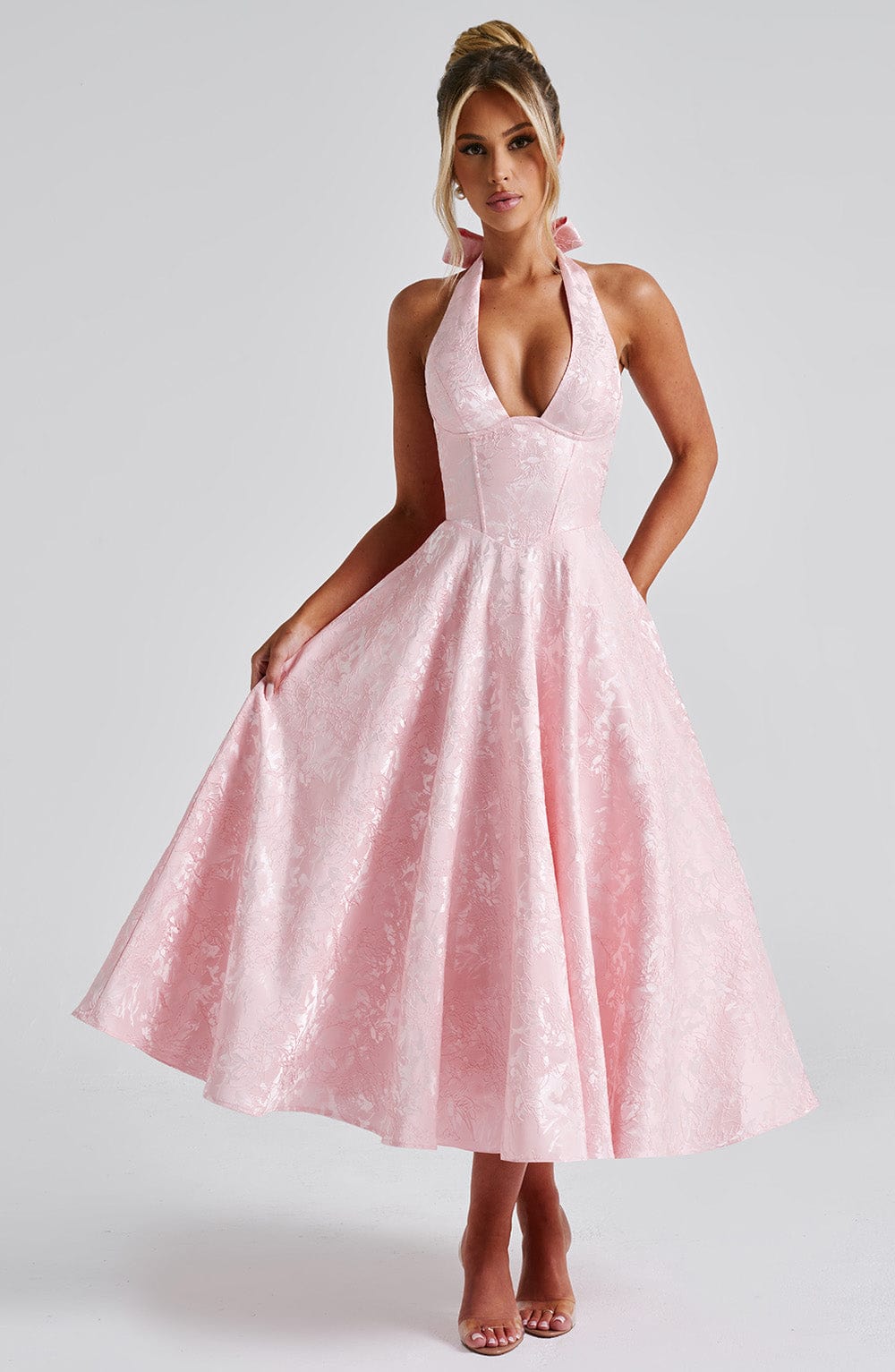 Eulalie - Vestido Sin Espalda Elegante con Escote en V