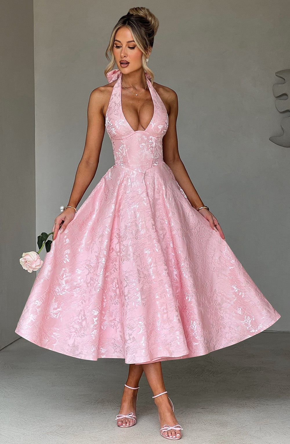 Eulalie - Vestido Sin Espalda Elegante con Escote en V