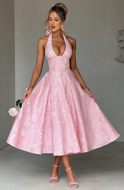 Eulalie - Vestido Sin Espalda Elegante con Escote en V