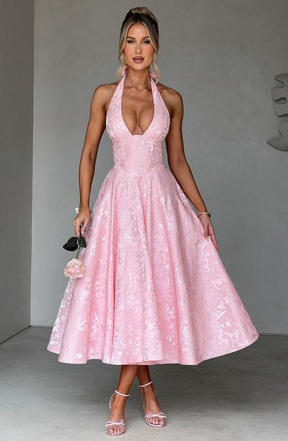 Eulalie - Vestido Sin Espalda Elegante con Escote en V