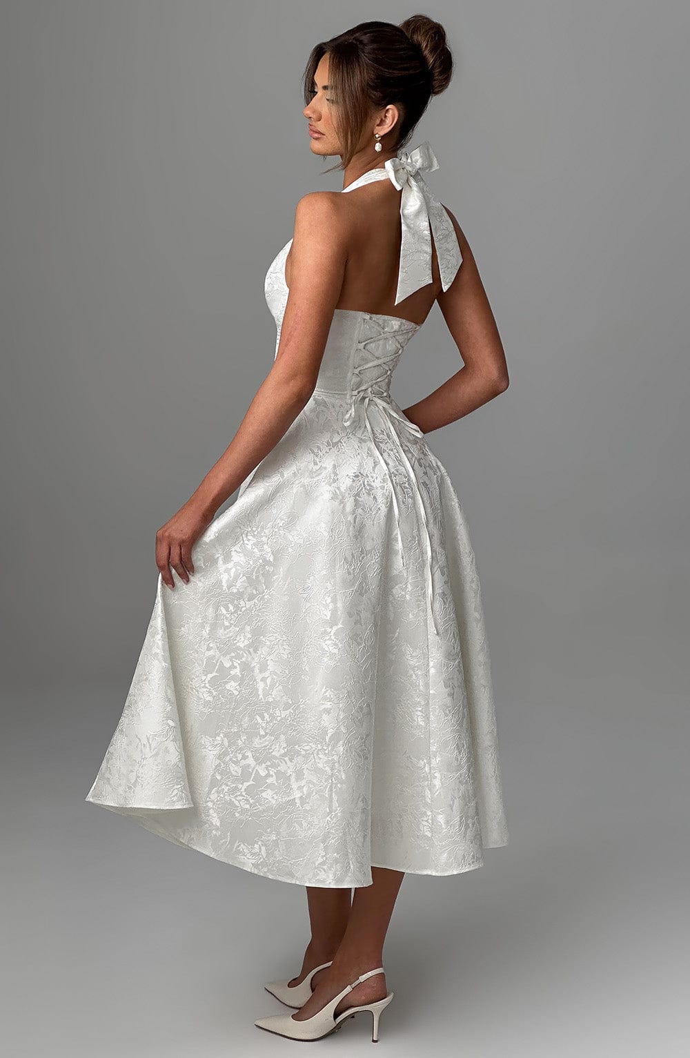 Eulalie - Vestido Sin Espalda Elegante con Escote en V