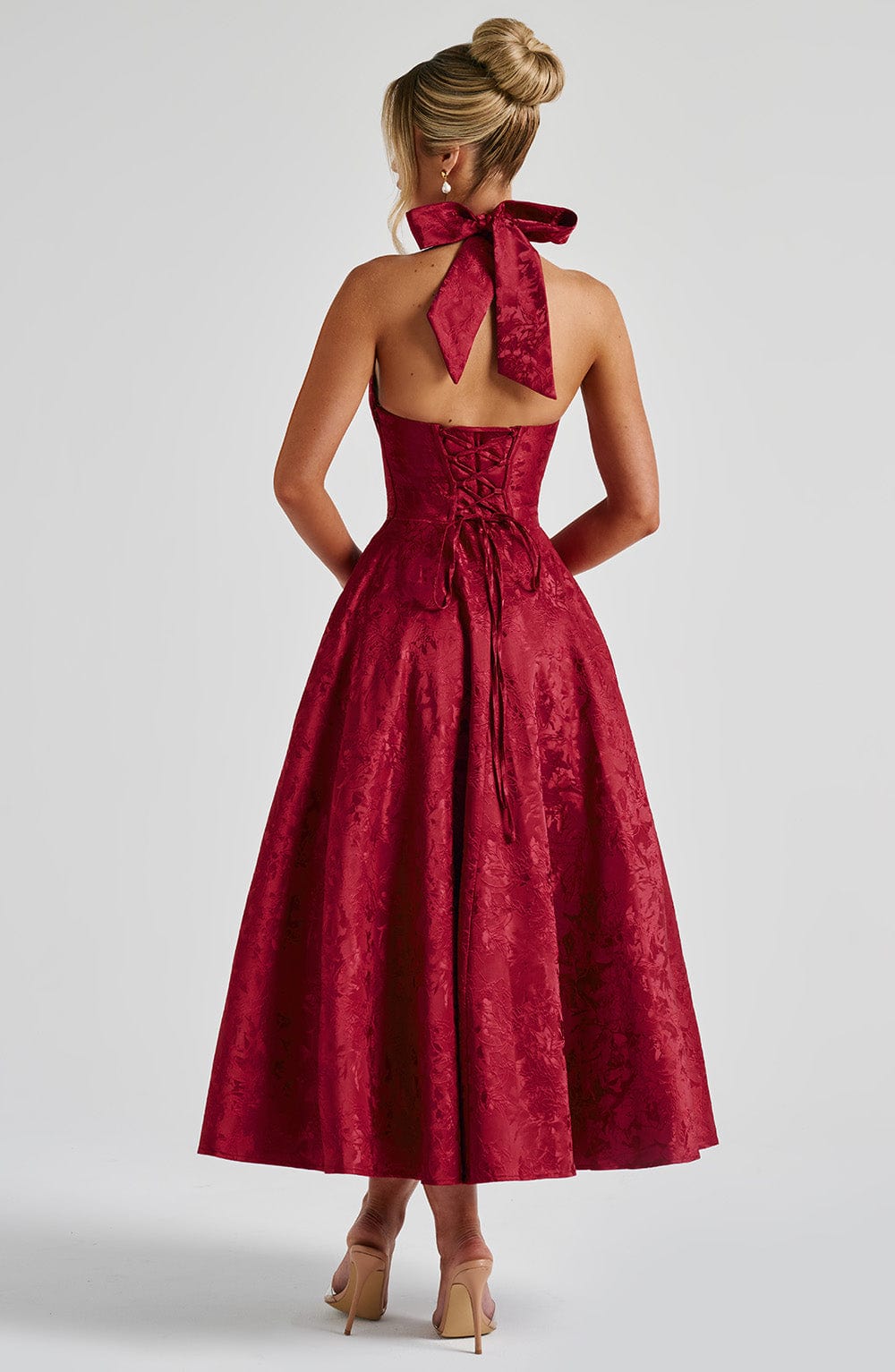 Eulalie - Vestido Sin Espalda Elegante con Escote en V