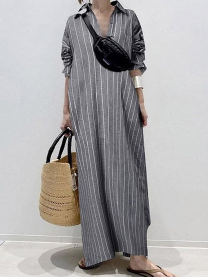 Zalia™ - Vestido Urban Stripe