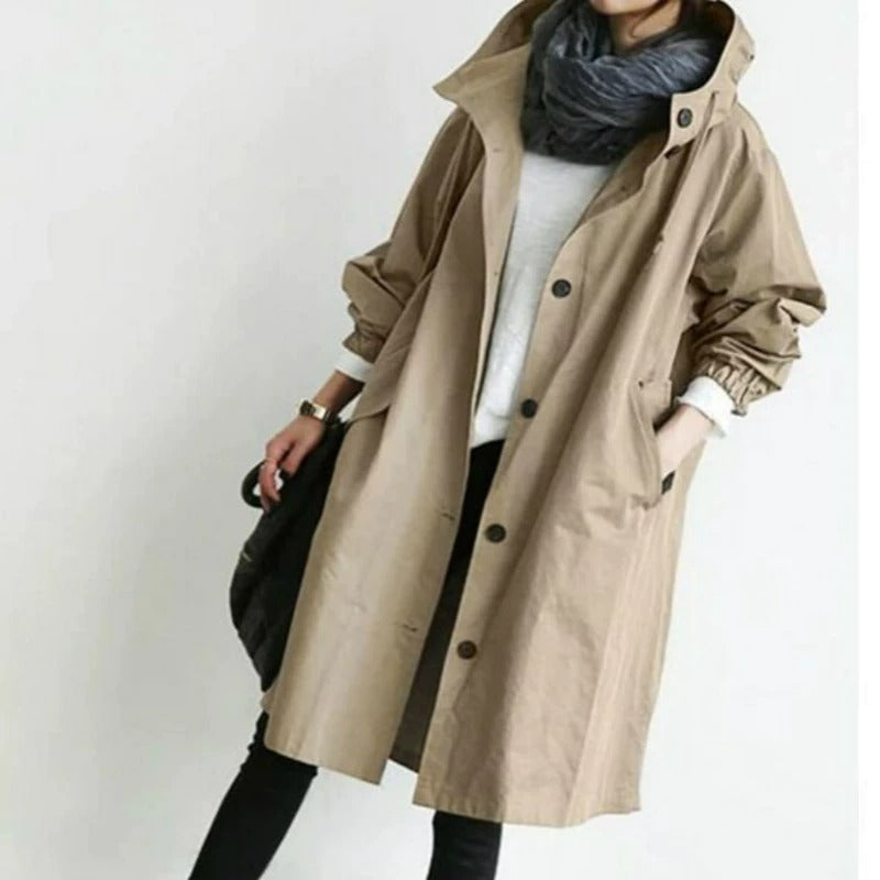 Aubrey™ – Elegante Abrigo Trench Impermeable