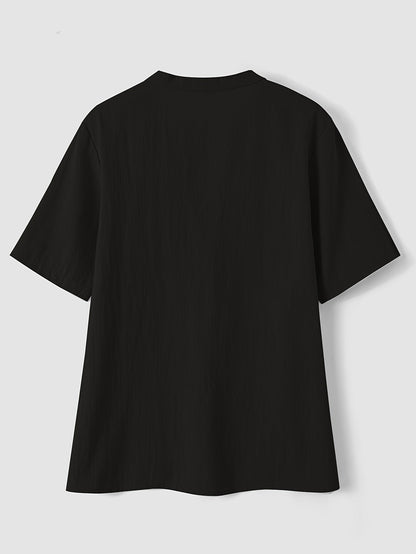 Sharron - Blusa Elegante de Cuello en V con Botones