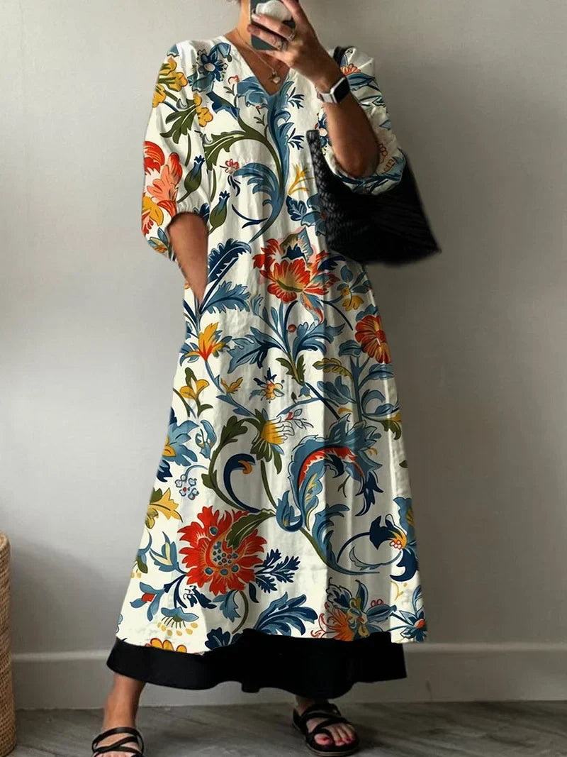 Tiana | Vestido Elegante Estampado