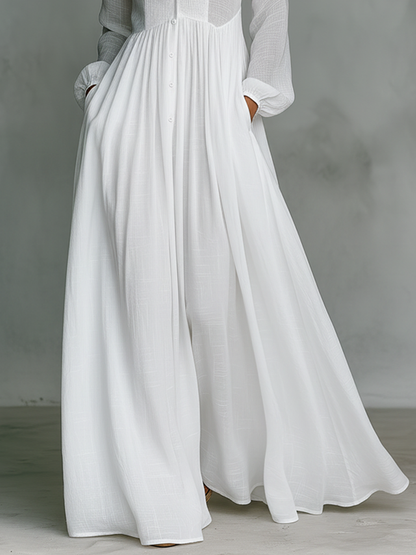 Cintia | Vestido maxi minimalista