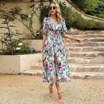 Innova - Vestido Midi con Escote en V