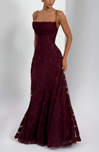 Alona - Vestido Maxi de Corsé de Encaje Elegante